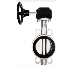 不銹鋼對(duì)夾式渦輪蝶閥